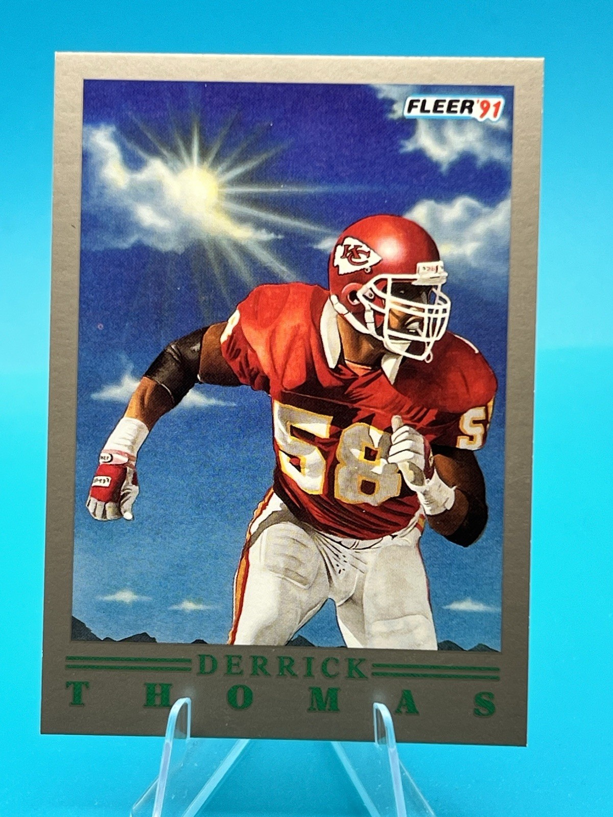 1991 Fleer Pro-Visions Derrick Thomas Kansas City Chiefs #9