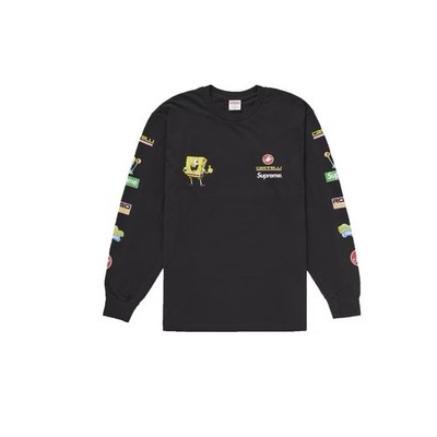 Supreme SpongeBob/Castelli Racing L/S Tee Black Size: Medium | eBay