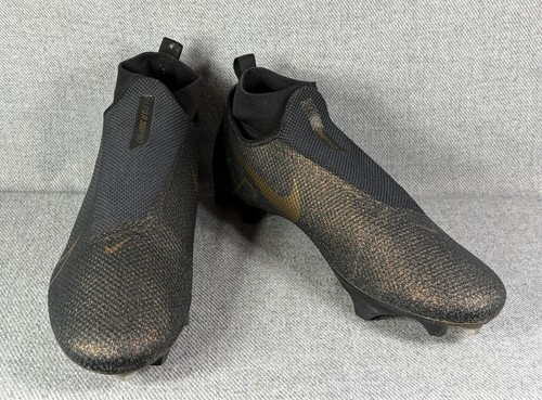 Nike Mercurial Vapor 13 Pro FG Soccer Cleats Black Gold Men's Size 12 AO8277