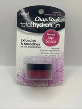 ChapStick Total Hydration Sugar Plum Flavor Conditioning Lip Scrub and Lip E NEW