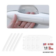 8PCS Car Door Handle Protector Clear,Anti-Scratch Car Door Handle Scratch White