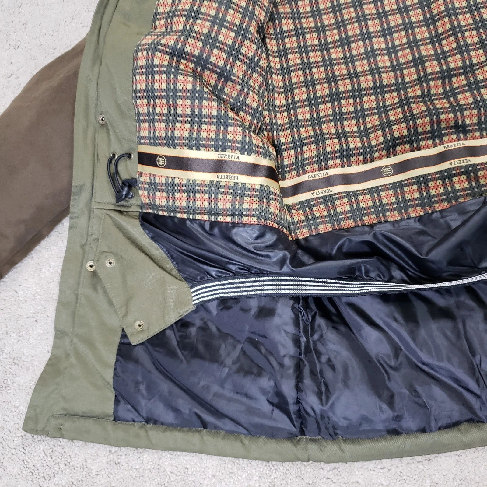 Beretta Coat Men M Green Brown Hunting Shooting Utility Jacket Pockets Lined - product detail image 15