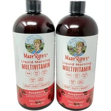 2/30oz Raspberry MaryRuth's Multivitamin Multimineral Supplement- Energy,Beauty
