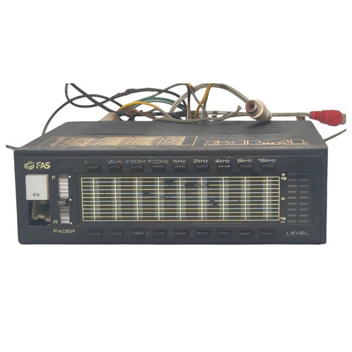 Amplificador amplificador de audio para automóvil de colección FAS 9 bandas ecualizador gráfico SIN PROBAR