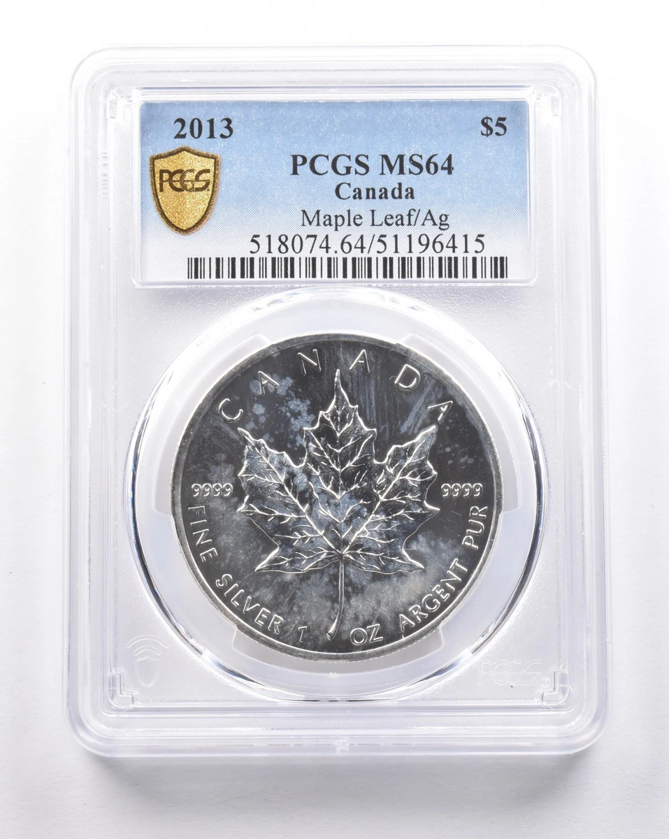 Canadian Maple Leaf Business PCGS Certified Silver Bullion Coins