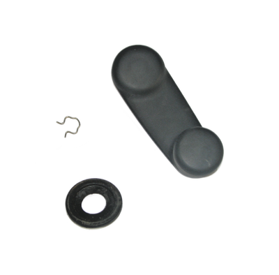 Jeep Wrangler TJ 97-06 OEM Manual Crank Window Handle w/Clip Black