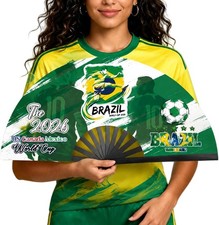 2026 World Soccer Cup Folding Fans &ndash; Game Day 13 Inches, Brazil