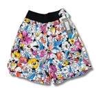 Vtg 1980s Bright Floral Shorts M Wide Elastic Band Colorful NWT Totally 80s Long