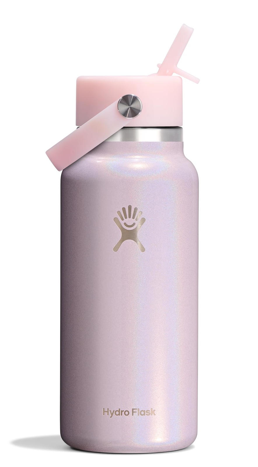32 Oz Insulated Stainless Steel Hydro Flask Glimmer Blue Wid