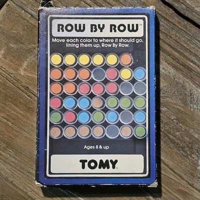 VINTAGE 1982 TOMY HAND HELD GAME ROW BY ROW IN BOX 7094 (m)