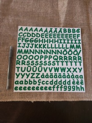 Creative Memories~Large Clover Sassy ABC/123 Stickers