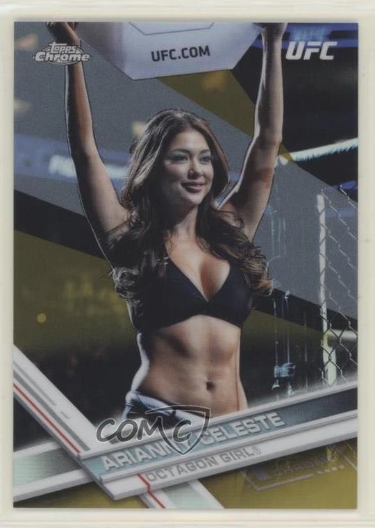 2017 Topps Chrome UFC Gold Refractor 36/50 Arianny Celeste #17 z1r