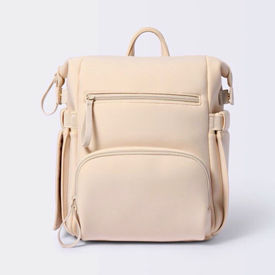 Cloud Island Mini Boxy Diaper Bag - Tan 