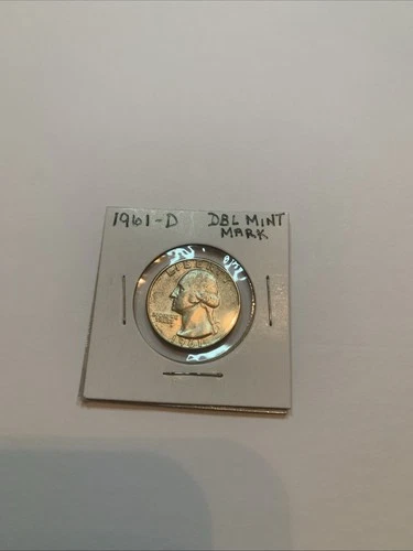 1961 D Washington Quarter BU W/ Double Mint Mark