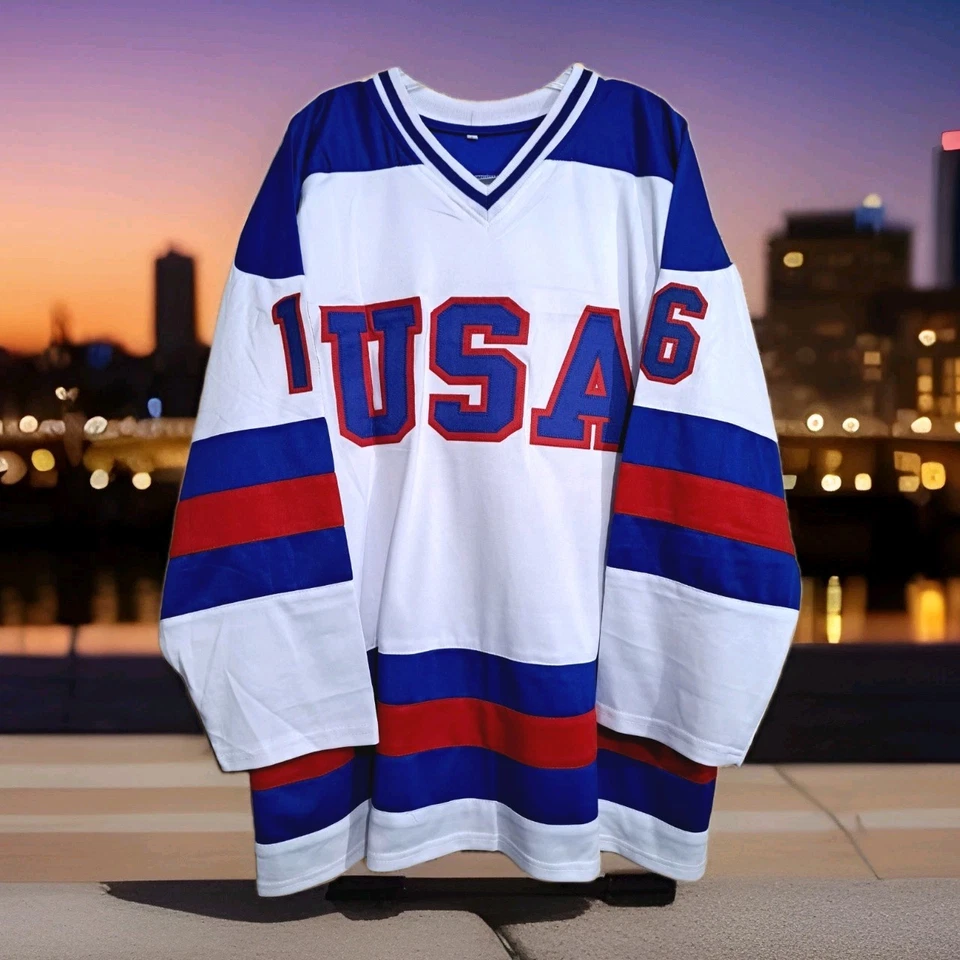 Miracle On Ice Mark Pavelich Autographed Signed 1980 USA Hockey Jersey JSA - Image 3 of 4