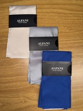 Alfani Men's Solid Twill Silk Pocket Square, NWT