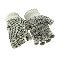 RefrigiWear Midweight Double Sided Fingerless Dot Grip Work Gloves (12 Pairs)