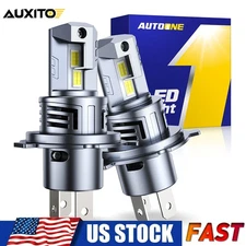 2PCS 100W 6000K Super Bright LED Xenon Headlight Fog Light Bulbs High Low Beam