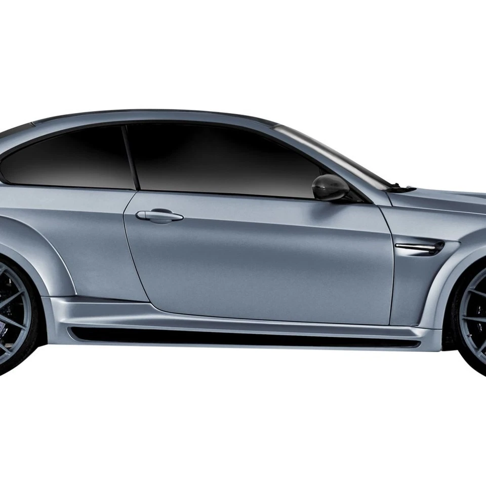 For BMW M3 08-13 AF-5 Style Fiberglass Wide Body Side Skirts Unpainted Foto 2 de 4
