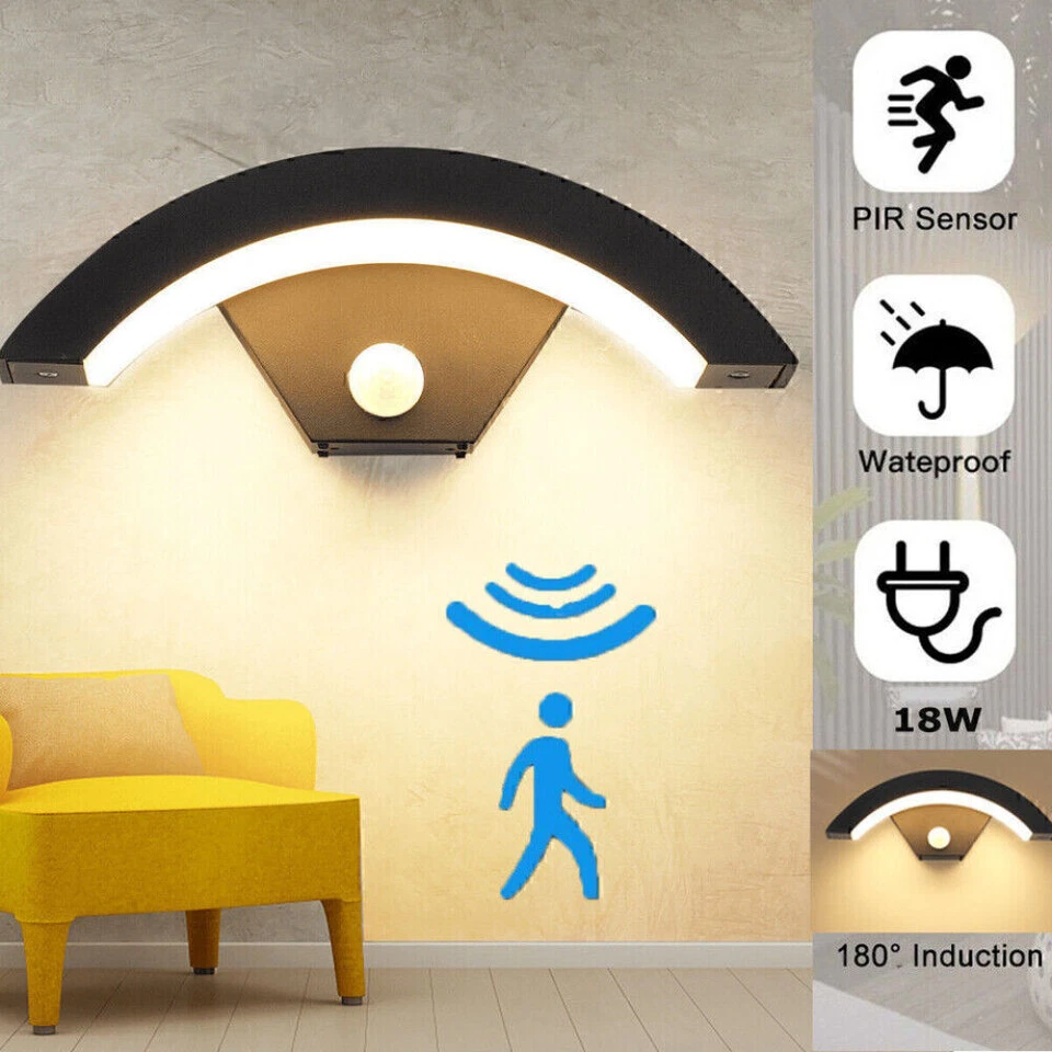 LED Außenleuchte mit oder ohne Bewegungsmelder Wandleuchte Außenlampe Wandlampe - Bild 2 von 4