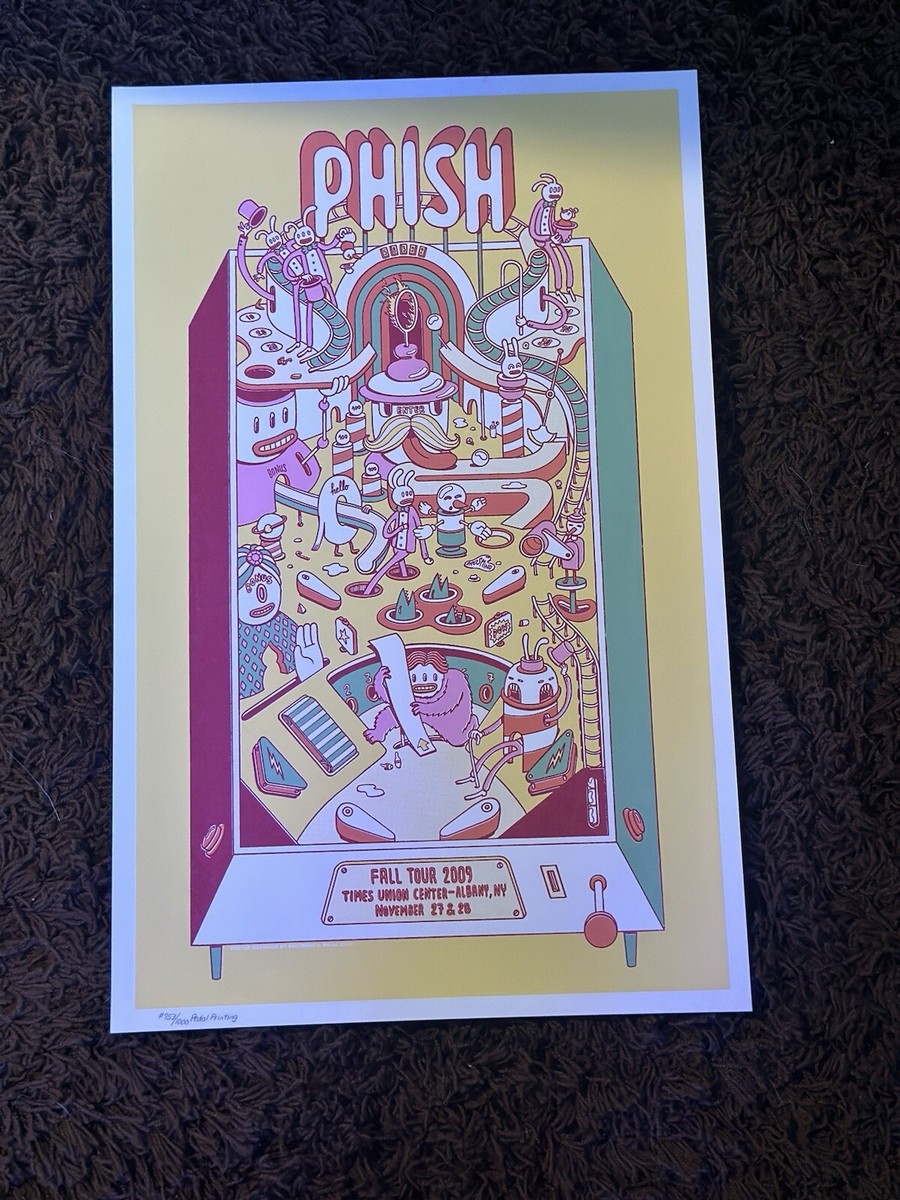 額縁 HAZE ORIGINAL LOGO POSTER Phish Albany Poster 2009 (times union center) - Pedal