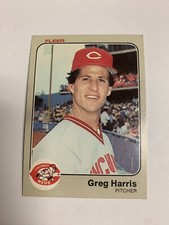1983 Fleer Cincinnati Reds Greg Harris