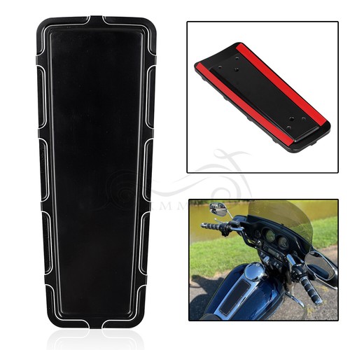 Black CNC Cut Front Dash Insert Cover For Harley Electra Glide EFI FLHTI FLHT - Bild 8 von 12