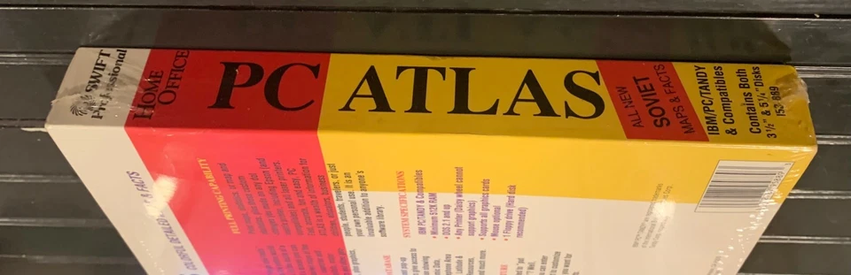 VINTAGE PC ATLAS Swift Professional -3.5"/5.25" 1991 BIG BOX VERSION -New/sealed - Image 3 of 4
