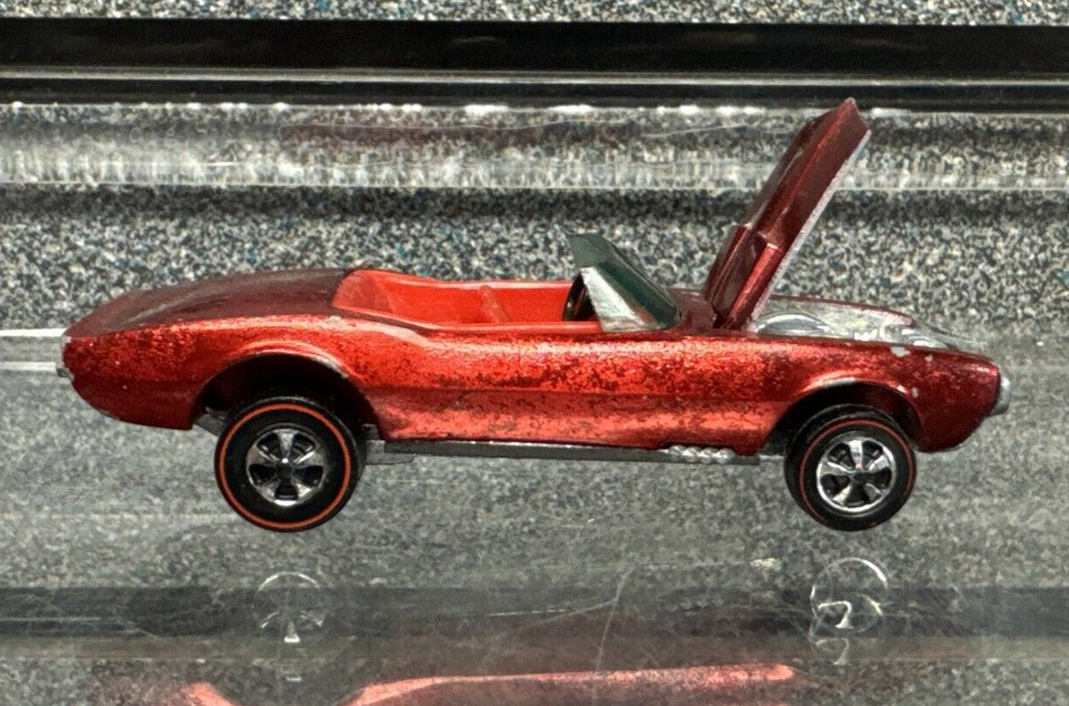 VERY RARE VINTAGE Hot Wheels Mattel Redline Custom Corvette Gold 1967