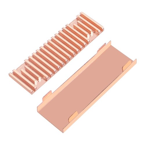 Copper PCIE NVME for .2 SSD 2280 Hard Drive Heat Sink Desktop Dedic - Afbeelding 11 van 14