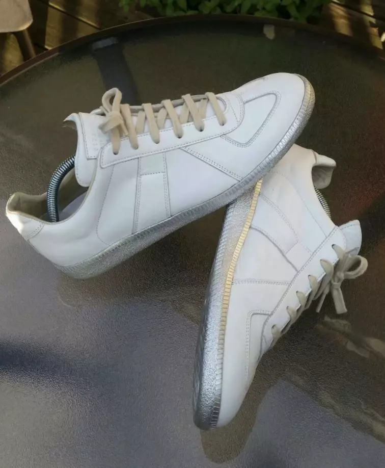 Maison margiela hotsell sneakers silver