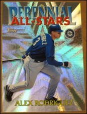 2000 Topps Perennial All-Stars Alex Rodriguez Insert Card #PA9 Seattle Mariners