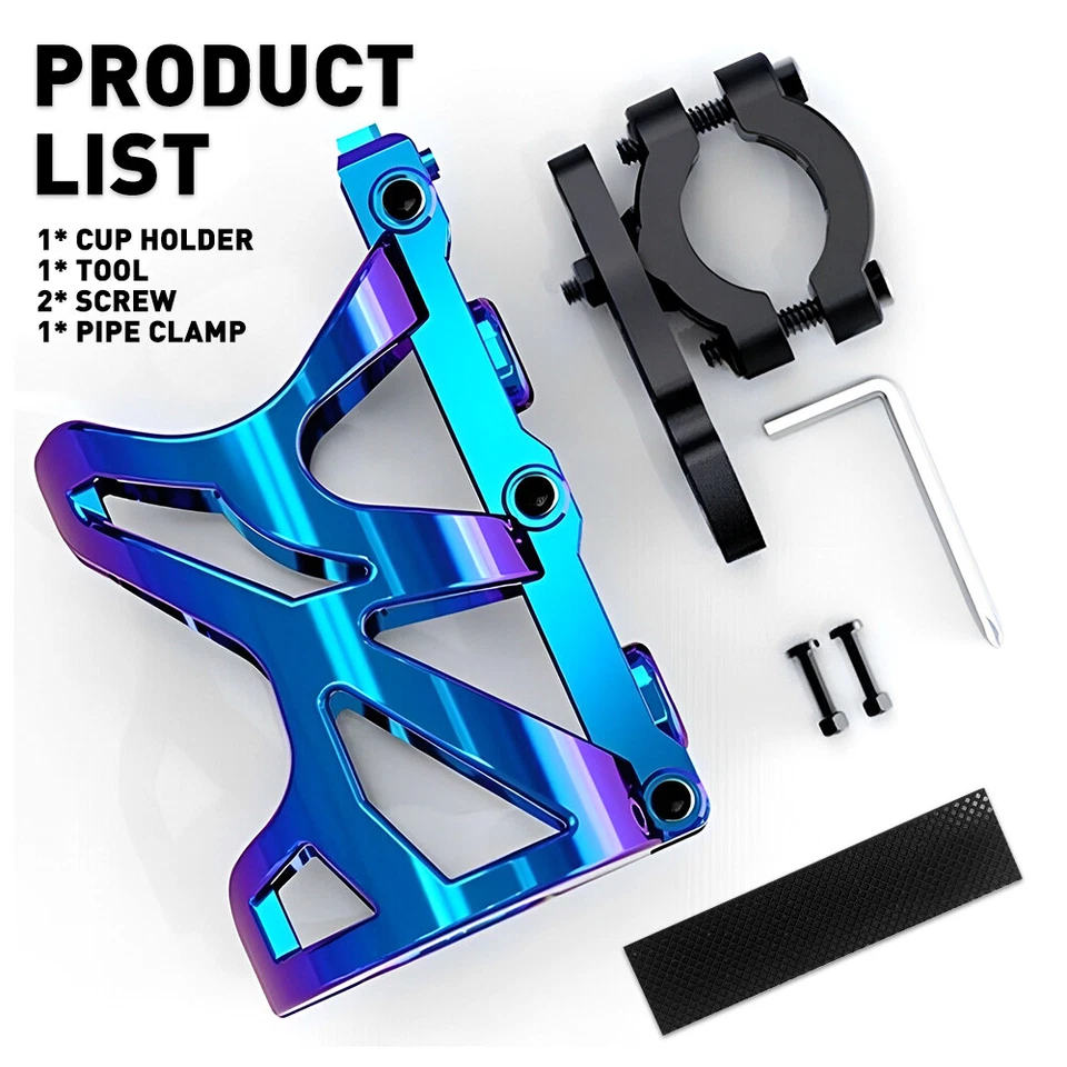 Soporte para taza de botella de bebida para ATV bicicleta motocicleta manillar 18-32MM Foto 3 de 4