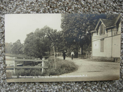 RPPC-NORTH HACKENSACK NJ-ROAD TO RIVERSIDE CAMP-H L BENEDICT STORE-ICE CREAM