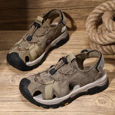 Men's Outdoor Hiking Hollow Out Sandal Shoes Outdoor Casual Beach