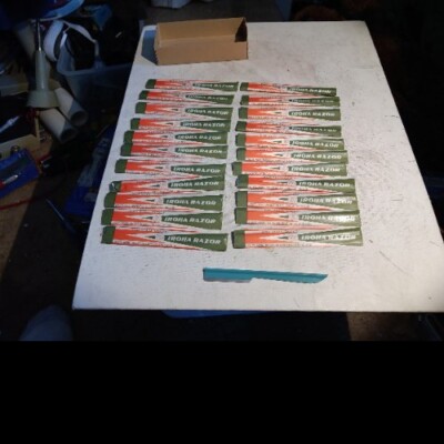 22 Vintage IROHA RAZOR Single Individually Wrapped JAPAN Patent 438117 NEW!