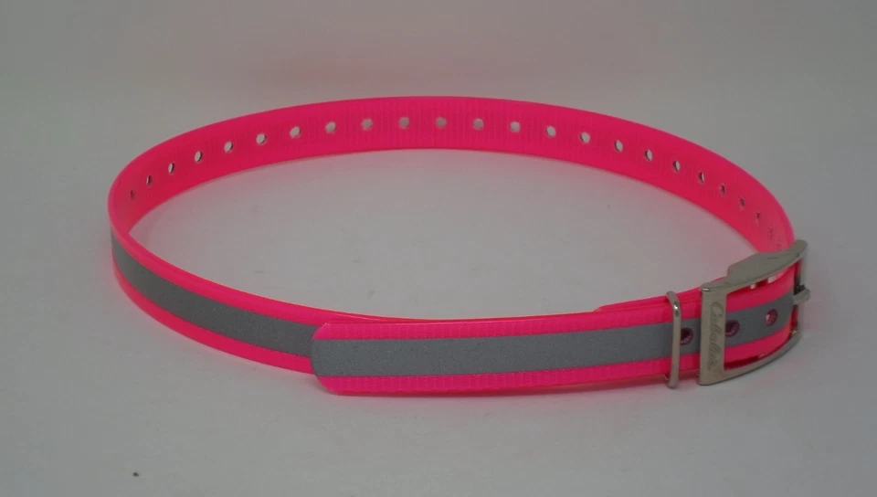 OMNIPET REPLACEMENT 3/4" STRAP FOR TRACKING COLLARS PINK REFLECT 28 INCH