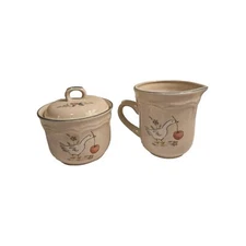 Interantional Tableworks Sugar And Cream Canisters Marmalade Goose Pattern Mcm