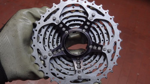 CASSETTA Pacco Pignoni SHIMANO XT CS-M770 11-34 9 VELOCITÀ 9V 9S - Foto 7 di 9