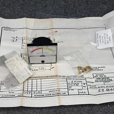 Triplett 220 GS- 6796,  ES=100 DC UA,  49-12799 Panel Meter Retarded Advanced