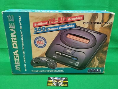 SEGA MEGA DRIVE2 メガドライブ2＋カセット Sega Mega Drive 2, 16 bit, 1994 + Cartridge 16 games