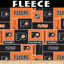 NHL Philadelphia Flyers Block 012-FLY Fleece Fabric by the Yard