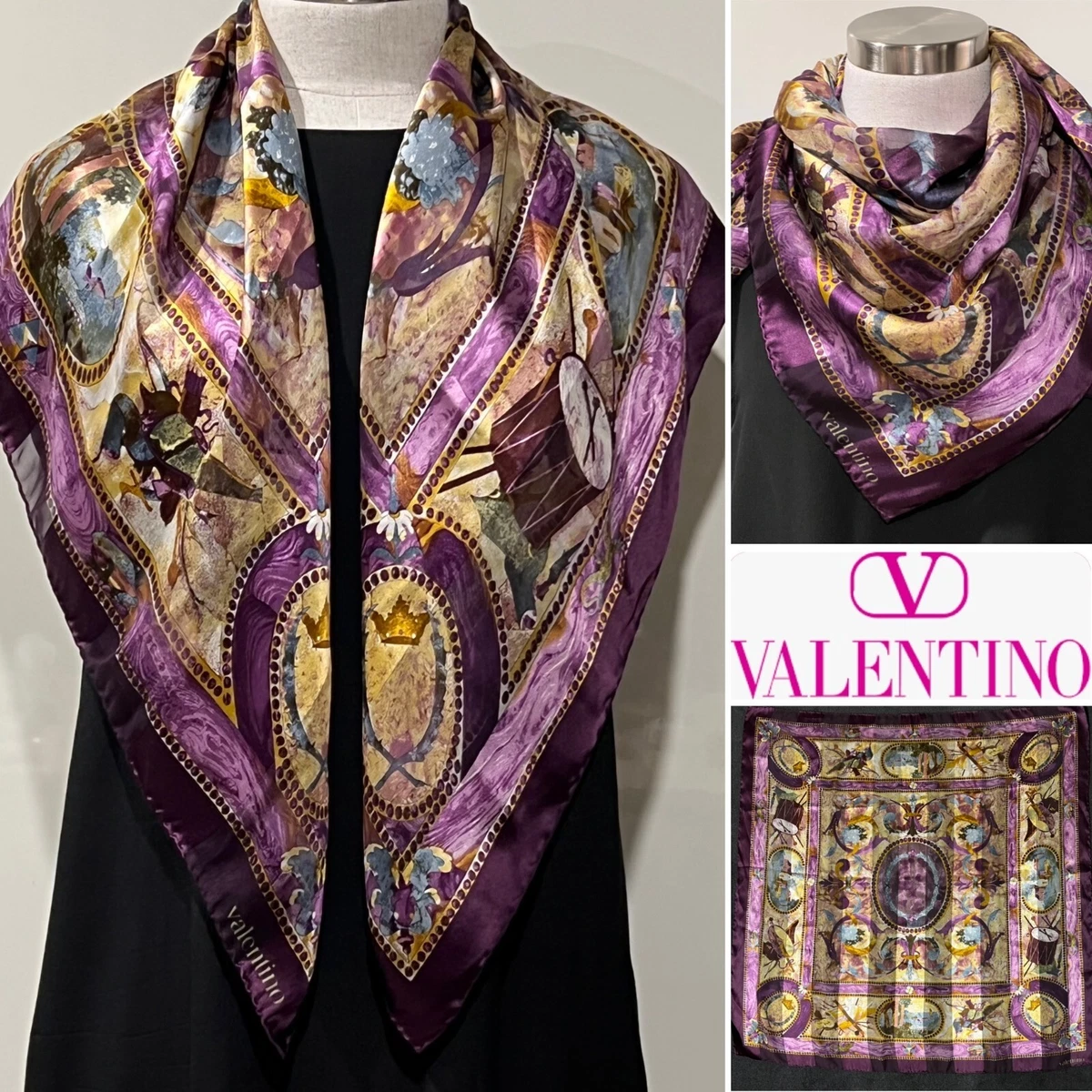 Purple and hotsell gold scarf