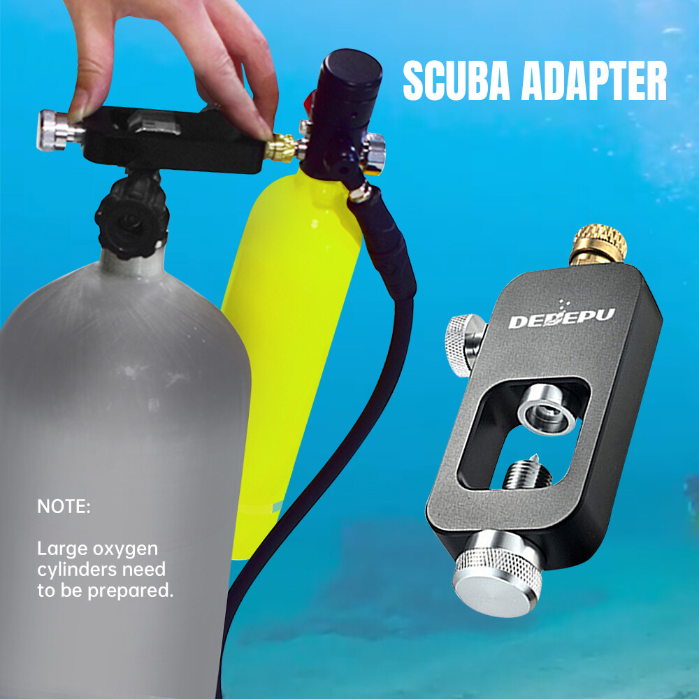 DEDEPU Scuba 1L Oxygen Tank Underwater Breath High Pressure Pump ...