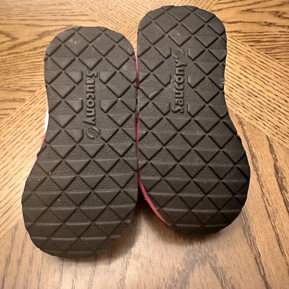 Saucony Niño Niña Zapatos Bebé Jazz HL Azul Marino Rosa 5M Adorable Foto 3 de 4