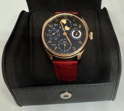 IWC Portugieser Perpetual Calendar Rose-Gold 44mm with IWC Service Papers