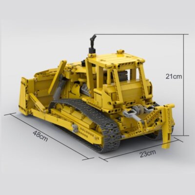 Schwerlast-Raupenbagger D9H RC Bulldozer modell 1583 teile MOC-83756