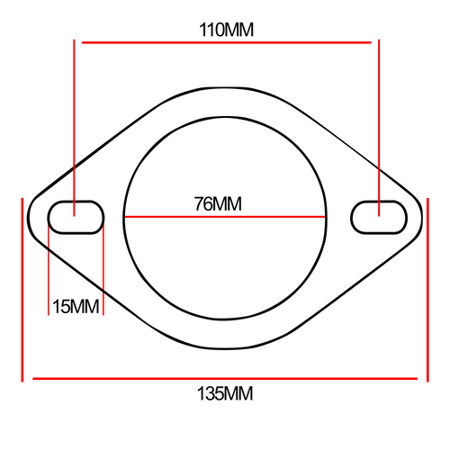 3 Zoll Auspuffdichtung 76mm - Mehrlagige Flanschdichtung Für Abgassystem