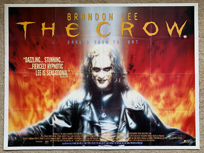 The CROW 1994 (Set of 2) ORIGINAL UK Quads Movie PosterS Brandon