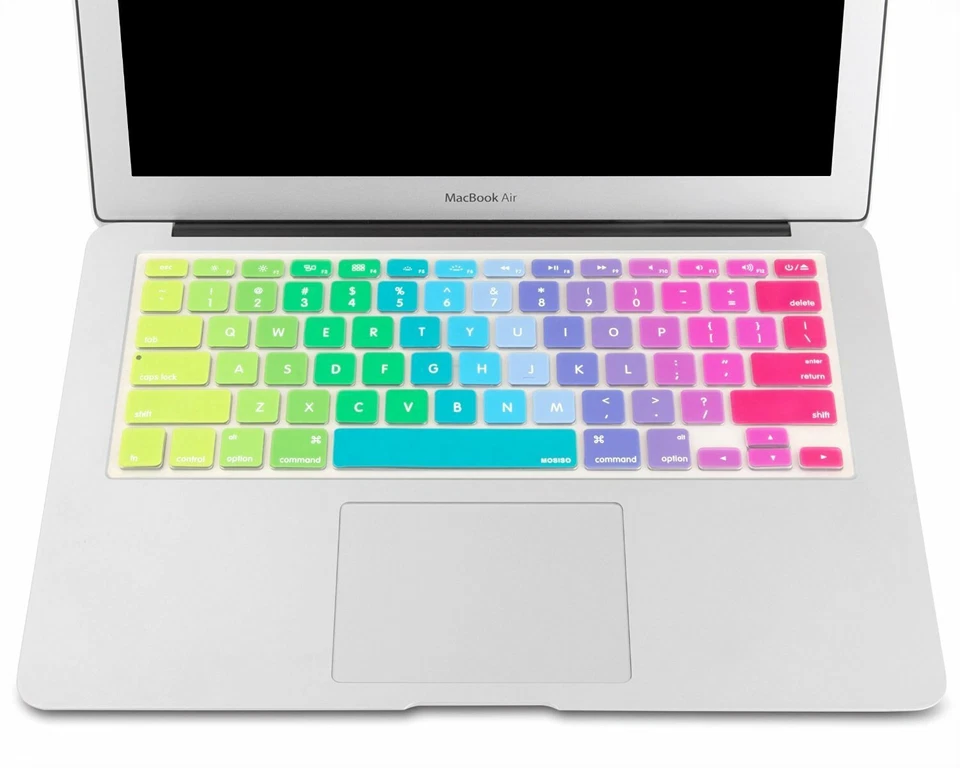 Cubierta de revestimiento de teclado de silicona para Macbook Air Pro 13 15 versión Retina 2012-2017 Foto 2 de 3